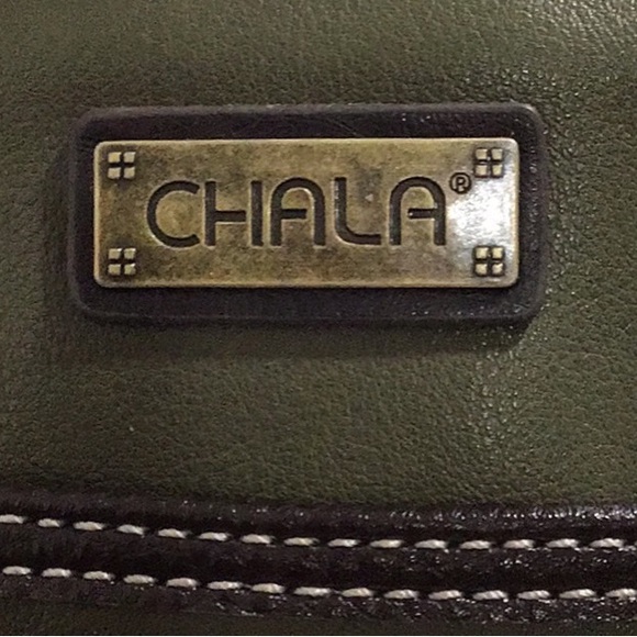 New CHALA Owl Vegan Leather Convertible Dark Green Bag with 2 Straps - Picture 8 of 14